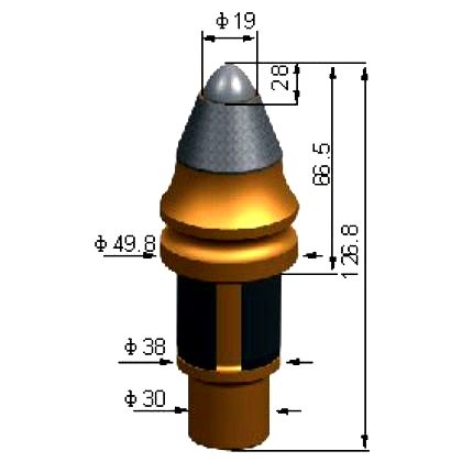 Carbide round shank bit for Piling,milling,mining